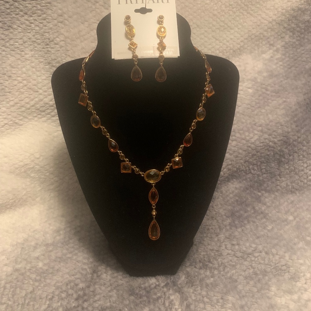 Trifari Necklace and Earring Set